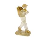 figurine représentant un joueur de baseball tenant une batte sur une base