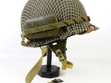 an image of a helmet on a stand on a white background
