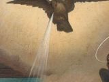 an image of a painting of an angel flying over a woman