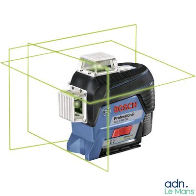 Système de nivellement laser à lignes croisées à nivellement automatique Bosch