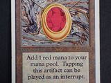 an image of a card with a picture of a red man