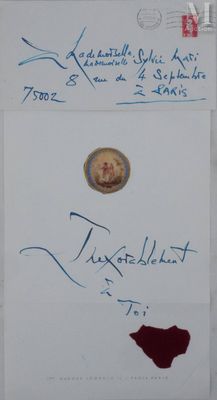 MATHIEU Georges (1921-2012) Lettre manuscrite, 1990