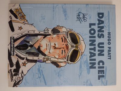 une photo d'un livre sur laquelle figure l'image d'un homme portant un casque de pilote