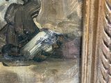 a picture of a painting of a man reading a book