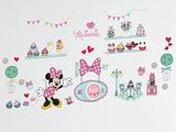 minnie mouse wall decals in a girls ' room