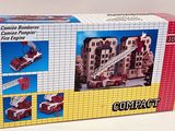 a box with a picture of a fire truck in it