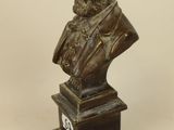 statue of a bust of a man with a beard on a pedestal