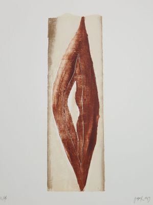 une image représentant un dessin de feuille sur une feuille de papier