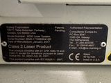 a close up of a label on the side of a machine