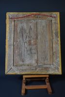 Miroir à parecloses en bois doré. (photo 2)
