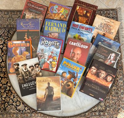 Lot de DVD divers : Garfield, Il était une fois dans l'Ouest…