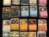 a lot of cards that are on the table