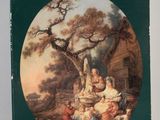 la couverture d'un livre sur laquelle figure une peinture représentant une famille devant une maison