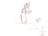 dessin représentant un homme tenant une raquette de tennis sur un court de tennis
