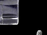 a close up of a watch with a fingerprint on it