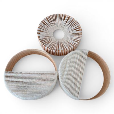 VANSKA X STUDIO MAA Suspension murale Trio Ray en bois et la…