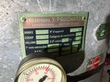a close up of a pressurer with a gauge on it