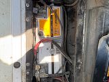 a close up of an electrical panel in the back of a truck