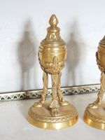 PAIRE DE CASSOLETTES formant bougeoir en forme d'athénienne … (photo 2)