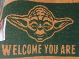 a door mat with the words welcome you are written on it