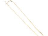 a pearl necklace with a gold clasp and a gold chain