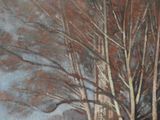 a painting of a tree with no leaves on it