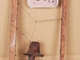 a picture of a wooden frame with a picture on it