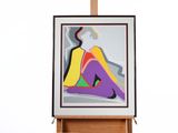 une image représentant un tableau où l'on voit une femme assise devant un chevalet