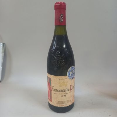1 Bouteille CHATEAUNEUF DU PAPE 1998 , Médaille d'argent MAC…