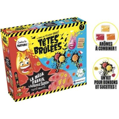 Jeu « Têtes brûlées » dans une boîte, avec des instructions pour s'amuser
