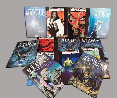 a lot of books that are on the table