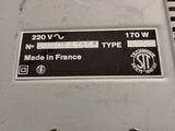 a close up of a machine with a label on it