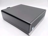 an image of a black computer case sitting on top of a white table