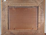 painting of a wooden frame with a wooden base on a white background