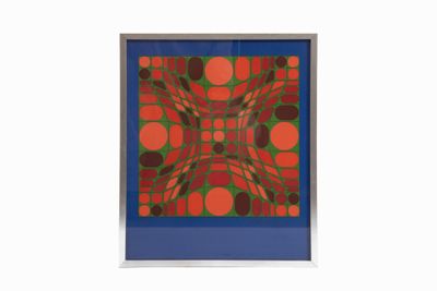 an image of a picture of a red and green pattern on a white background