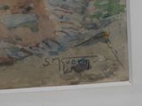 a picture of a painting on the wall of a room