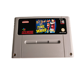 a nintendo game that is sitting on top of a white table