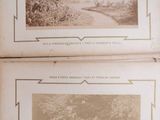 two old black and white photographs of a gazebo in a garden