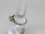 sterling silver ring with diamond accent