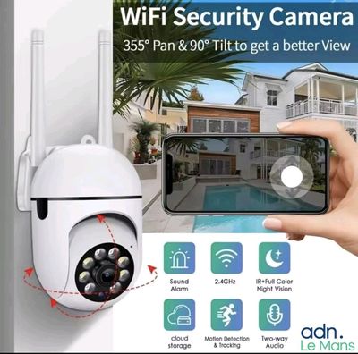 Mini Caméra discrète de surveillance wifi 8MP PTZ, Zoom 4X, …