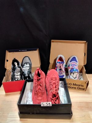 Lot de 3 paires de chaussures Taille 39 (Reebok supreme 2.0,…