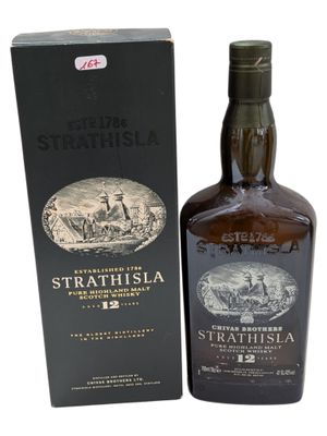strathisia 12 year old single malt scotch whisky