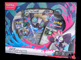 une boîte de cartes Pokémon qui se trouvent dans la boîte