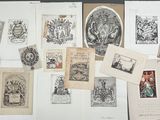 many different types of stamps on a table