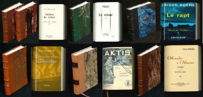 a lot of books that are sitting on a shelf