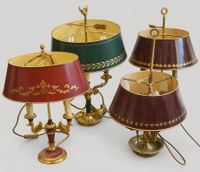 Lot de 4 lampes bouillottes en laiton