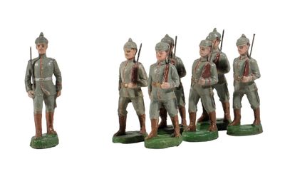 Élastolin. Armée Allemande 1914-15. Infanterie au pas /2.