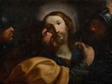 an image of a painting of jesus with other people in the background