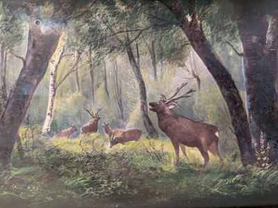 Ecole française du XIXe Plaque rectangulaire en porcelaine f…