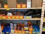 many different types of cell phones on the shelves